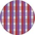 thumbnail image 1 of Ahgly Company Indoor Round Patterned Burnt Pink Novelty Area Rugs, 5' Round, 1 of 6