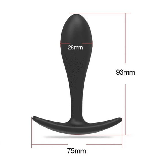TLUDA 2PCS Butt Plug for Women & Men, Anal Plug Set Training Kit, Butt Plug Trainer Set, Prostate Massager Anal Sex Toys,S-M-Black