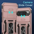 thumbnail image 2 of KOMI Case for Google Pixel 9/9 Pro with Slide Camera Cover+Screen Protector(1 Pack), Rotated Ring Kickstand Military Grade Shockproof Protective Cover-Rose Gold, 2 of 5