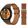 thumbnail image 1 of No Gaps Leather Band For Samsung Galaxy Watch 4 classic 46mm 42mm 44mm 40mm smartwatch belt Bracelet correa Galaxy Watch 4 strap, 1 of 8