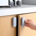 thumbnail image 2 of 2 Pcs Poignée de Tiroir Coulissant pour Porte Armoire Cuisine Gris, 2 of 7