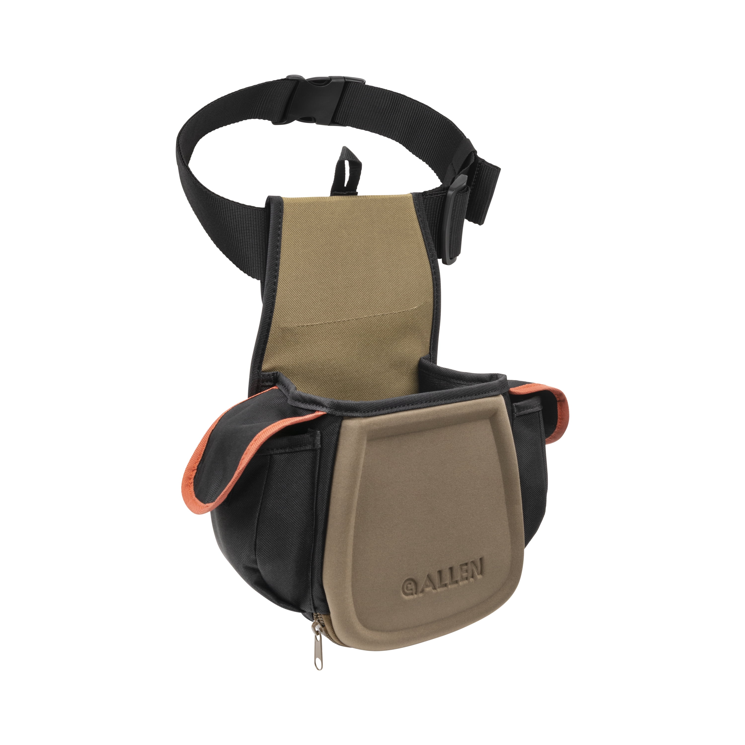 Allen Company Eliminator Pro Double Compartment Shooting Bag, Black/Coffee/Copper