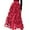 Hot Pink, variant on HXWCHs Heavywork A Line Skirt Flowy Chiffon Polka Dot High Waist Elegant Layered Ruffle Design Casual Party Wear XXL Red