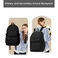 thumbnail image 2 of Luluy School Backpack for College High Middle School Fashion Student bag, Cute Aesthetic Teen Bookbag for Teens Women, Black, 2 of 7