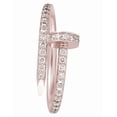 thumbnail image 2 of Anillo en forma de clavo con brillos rosado de oro laminado, 2 of 8