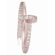 thumbnail image 2 of Anillo en forma de clavo con brillos rosado de oro laminado, 2 of 8