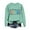 Green, variant on JFGHDG Fri Yay Teacher Sweatshirt Women Funny Happy Friday Letter Print Shirts Casual Long Sleeve Crew Neck Pullover Tops Pink L