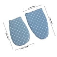 thumbnail image 2 of HEALEEP Planche à Repasser Compacte Mini avec Gant pour la Maison Chauffage Rapide Portable Bleu Polyester Éponge Maille 7.8x3.9 Pouces, 2 of 8