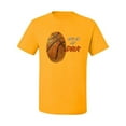thumbnail image 2 of Wild Bobby, Basketball Fingerprint It's In My DNA, Sports, Men Graphic Tee, Gold, 5X-Large, 2 of 5
