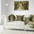 thumbnail image 3 of Designart Trees Tunnel in Botany Bay - Landscape Wall Throw Pillow - 12x20, 3 of 5