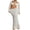 White, variant on LMLYSoH 2 Piece Set Women Hollow Out Knit Skirt Outfits Long Sleeve Square Neck Crop Tops Long Skirts Female Sexy Beach 2pcs Sets