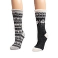 thumbnail image 3 of MUK LUKS Women's 2 Pair Pack Tall Heat Retainer Boot Socks, 3 of 3