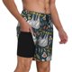 thumbnail image 2 of Balery Cute Sloth Bañador para hombre, shorts de playa de secado rápido con entrepierna y forro de compresión-Medium, 2 of 6