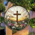 thumbnail image 4 of Acrylic Puzzle Suncatcher, Cross Flower Sea Sun Catchers Puzzle, DIY SunCatchers Puzzles Window Hanging, 2-in-1 Acrylic Jigsaw Puzzle Suncatcher Home & Garden Decor, 3.15 in, 4 of 7