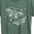 thumbnail image 3 of Instant Message - Celestial Moths - Women's Short Sleeve Graphic T-Shirt, 3 of 7
