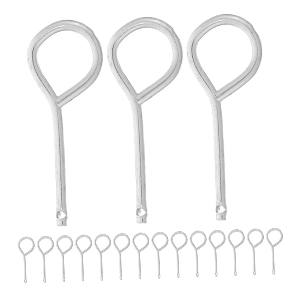 Tineasur 60Pcs Fire Equipment Lock Pin Stainless Steel for Industrial Outdoor Safety