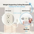 thumbnail image 7 of 5524-MW-SkyX-SkyPlug Standard Plug & Play Lighting Base - Carina-Matte White Finish, 7 of 7