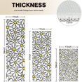 thumbnail image 4 of White Daisy Flower Yellow Centers Pattern Kitchen Rugs Sets Of 3,Kitchen Runner Rugs Non Skid Washable,Decorative Kitchen Floor Mats for Kitchen,Sink,Laundry,17"x30"+ 17"x47" + 17"x59", 4 of 6