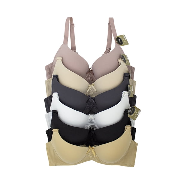 Paquete de Brasier Adda Lingerie Modelo Altaiar, Brasier con varilla, Colores surtidos