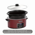 thumbnail image 2 of 6QT Red Slow Cooker with Casserole for Family Dinner, 2 of 5