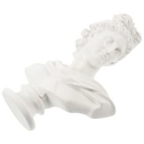 Qnmwood Nordic Greek David Apollo Bust Roman Head Figurine Sculpture Home Decor