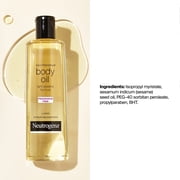 Neutrogena Body Oil Light Sesame Formula, Fragrance-Free, 8.5 fl oz