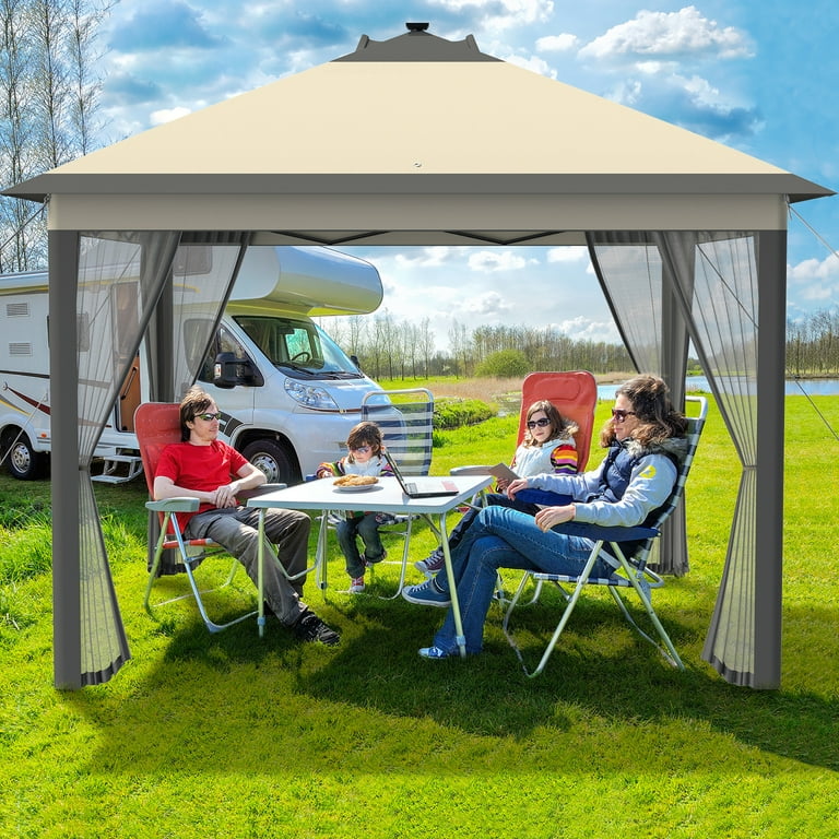 Pro Action Argos Lol Tent River 240 Tent Pro Action Argos Lol Tent Costway 11'x11' 2-Tier Pop-Up  Gazebo