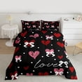 thumbnail image 2 of Castle Fairy Love Heart Queen Comforter Set,Valentine's Day Bow Bedding Comforter Set, 2 of 8