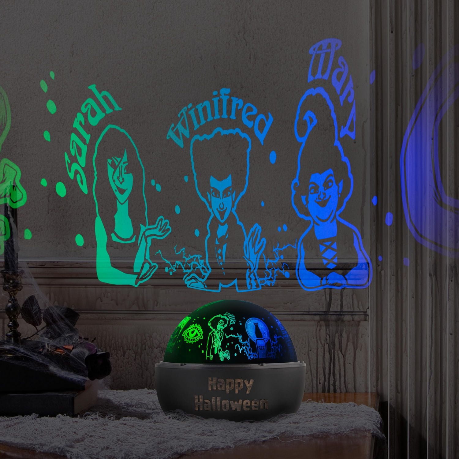 Halloween Lightshow Projection Tabletop ShadowLights Hocus Pocus Disney