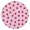 Pink, variant on Red Strawberry Plants Fruit Pink Pattern Round Fitted Tablecloth with Elastic Edge,Dining Table Cover Waterproof,Outdoor Round Tablecloth for Camping,Dining,Indoor and Outdoor