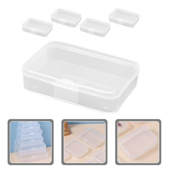 WHAMVOX 5Pcs Small Parts Organizer Screws Organizer Box Beads Storage Box Multifunction Small Box