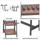 thumbnail image 4 of Comedor Industrial para 4 Personas con Mesa y 2 Bancos de MDF y Acero – Bossa Dukka, 4 of 9