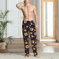 thumbnail image 2 of Pofeuu Turkey And Autumn Print Men's Pajama Pants, Soft Lounge Pajama Pants with big pockets for Men Plaid Pj Bottoms-, 2 of 6