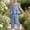 Blue, variant on LJEFF Toddler Gingham 2PC Outfit, Wide Leg Pants Peplum Top Square Neck Ruffle Sleeve Casual Summer Set for Kids Green Size 3