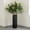 Black, variant on 16-Inch Tall Plastic Vase – Elegant Ceramic-Look Floor & Table Decor for Living Room, Office & Bedroom – Lightweight, Shatter-Proof Black Flower Vase for Fresh or Dried Arrangements,White