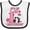 White and Black, variant on Inktastic It's My First Birthday with Panda Bear Girls Baby Bib