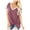 Hot Pink-15, variant on Mittory Womens V Neck Basic Tops Short Sleeve Summer Casual Loose Striped Baseball Tee Shirts