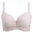 thumbnail image 1 of Perles Lingerie Femmes Sous-Vêtements Solide Respirant Dentelle Rembourré Réglable Armature Pousser Pluse Taille, 1 of 6