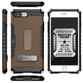 thumbnail image 5 of Case for iPhone 8 Plus, Tri-Shield Rugged Cover [with Kickstand + Credit Card Wallet Slot + Wrist Strap] for Apple iPhone 8 Plus, iPhone 7 Plus, 5 of 5