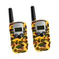 thumbnail image 2 of 2x Talkies pantalla LCD Vox 3 km Alcance linterna 3 a 12 años juegos familiares al aire libre Amarillo Baoblaze Walkie-talkie para niños, 2 of 8