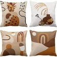 thumbnail image 1 of Housse de Coussin Arbre de Noël 20x20 Pouces Lot de 2, Carreaux Rouges et Noirs Rustiques Housse de Coussin en Coton pour Salon Chambre Canapé Voiture Décor, 1 of 6