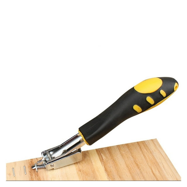 3 In 1 Stapler Gun With 600 Staples, Manual Brad Nailer Power Adjustment Stapler Gun For Wood, Crafts, Carpentry, Decoration DIY ,Easy to Use