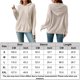 thumbnail image 2 of Sudadera Sudadera con capucha básica para mujer Pit Strip Bolsillo canguro Estilo casual Ajuste holgado Traje diario Cgtredaw Beige T S para Mujer, 2 of 6