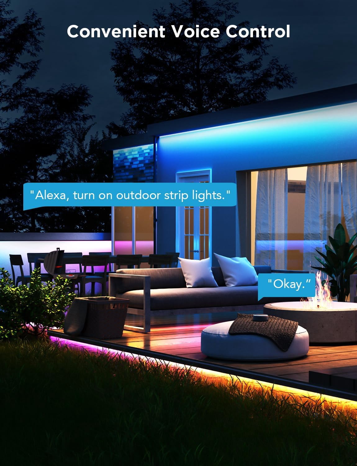 Govee RGBICWW Outdoor LED Strip Lights (65.6 ft)