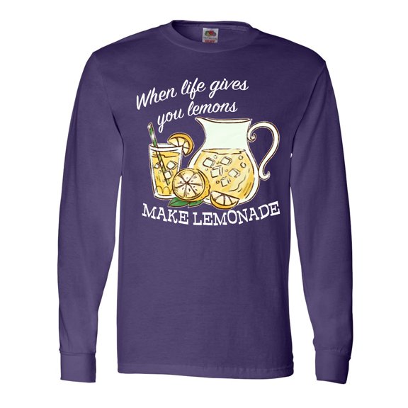 Inktastic When Life Gives You Lemons, Make Lemonade Long Sleeve T-Shirt