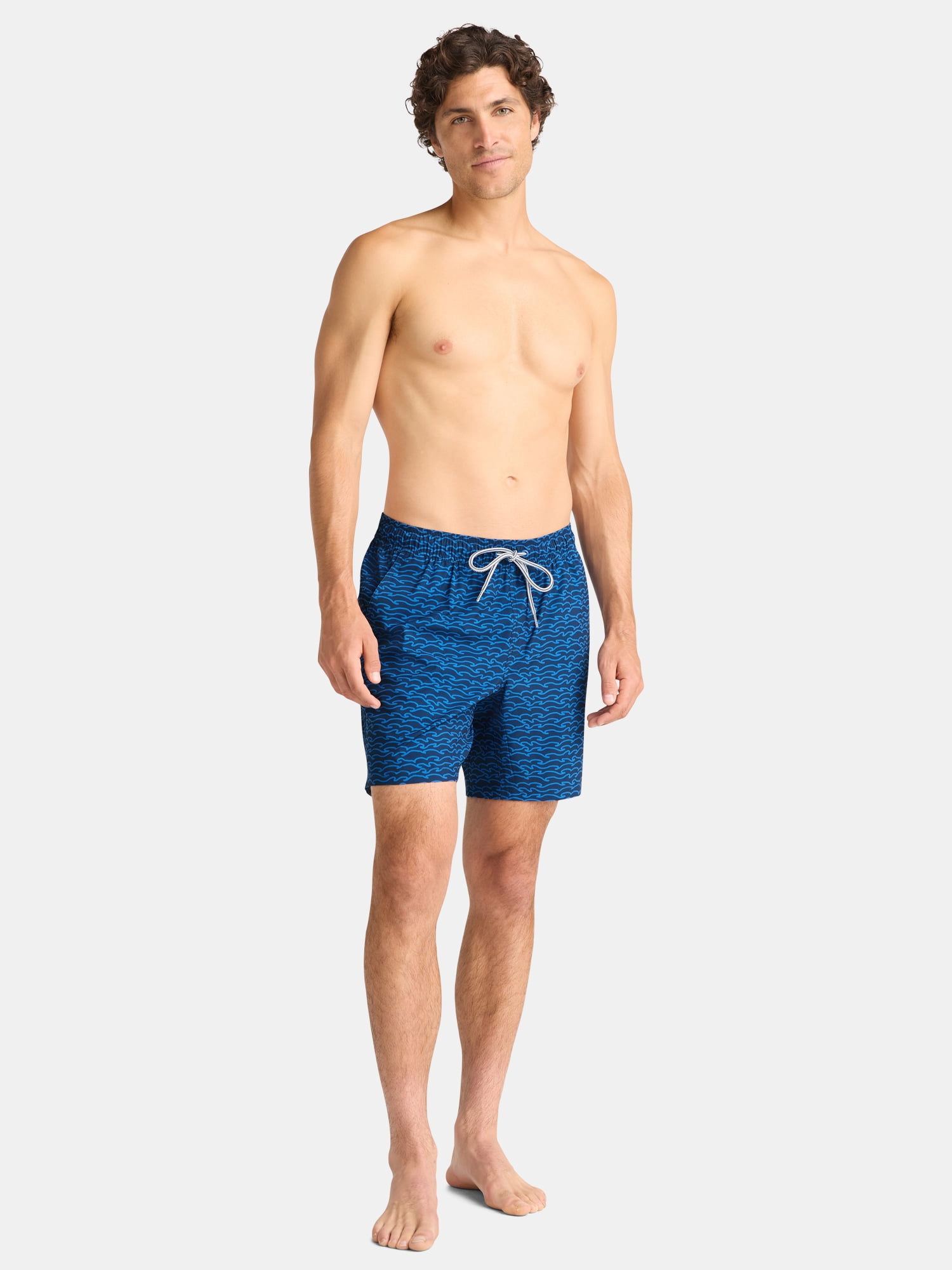 George Men's & Big Men's Performance Lined Swim Trunks, 7" Inseam, Sizes S-3XL