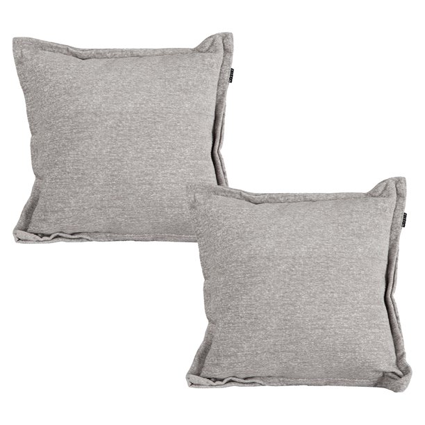 Cojin Decorativo DICASA Cuadrado Set de 2 Peco Plata