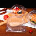 thumbnail image 3 of SHISUYAN 100 Pcs Cupcake Containers Clear Treat Boxes Charcuterie Box Clamshell Take Out Containers Burger Boxes, 3 of 8