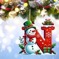 thumbnail image 1 of Adorno Colgante para Árbol de Navidad con 26 Letras | Adornos Navideños para Colgar En El Árbol | Material Acrílico | Símbolos Navideños Clásicos | Juego de 1, 1 of 3