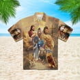 thumbnail image 3 of Dios ama a la gente común Jesús Camisas hawaianas Camisas de moda para hombres y mujeres Camisas de playa geniales Camisas florales geniales de verano Ropa, 3 of 5